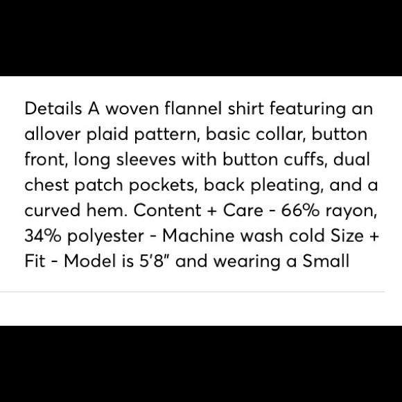 F-21 super soft red plaid button down top - New - Picture 15 of 15